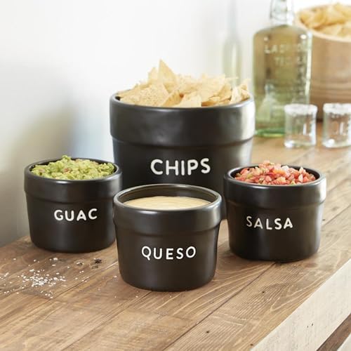 Santa Barbara Design Studio Serving Bowls Taco Night Ceramic Bowl, Large, Chips by Santa Barbara Design Studio - Used condition - Image 2