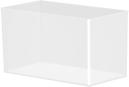 Mini Aquarium, Small Rimless Tank, Frameless Extra Clear Bowl, Compact Habitat for Temporary Space, Perfect for Men, Women, and Nature Lovers, 11.42x5.91x6.1 inches