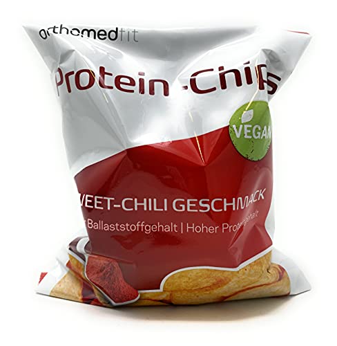 orthomed fit Protein-Chips Sweet-Chili Geschmack 30g Beutel Cover