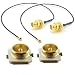 YOTENKO 2 piece U.FL Mini PCI to RP-SMA Pigtail Antenna WiFi Cable 17cm + 2 piece Mini PCI u.fl Male SMD Connector