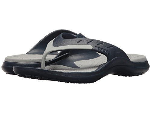 Image of Crocs Modi Flip Sport Sandal, Navy /Light Grey, 5 US Men /7 US Women