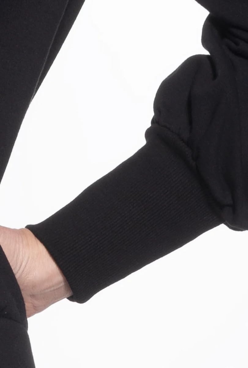 Gatta - Bluza Damska Dresowa Bawełniana - Sportowa Bluza bez Kaptura - Oddychająca, Miękka i Elastyczna - z Luźnymi Rękawami i Szerokimi Ściągaczami - Czarna - XL