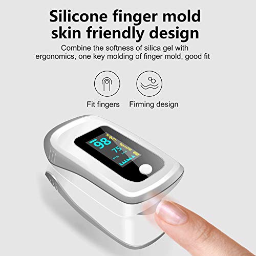 Fingertip_Pulse_Oximeter, Fingertip Blood Oxygen Saturation Monitor(Sp_O2) PR_PI Heart-Rate Monitor, Portable Digital Reading LED Screen Display