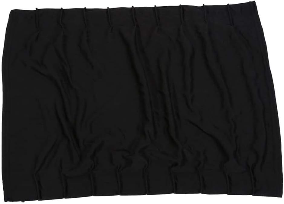 BININBOX 2X 70/50cm Auto Rear Valance UV Sunshade Drape Visor Car Side Window Curtain (Black, 70S(27.56''X15.35''))
