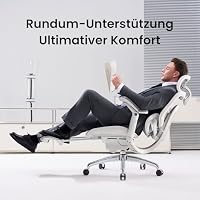 SIHOO Doro C300 Pro V2 Ergonomischer Bürostuhl, Adaptive Unterstützung – Ansicht 3