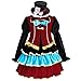 FCCAM Girls Mad Hatter Costume with Hat Mad Hatter Dress Tea Party Halloween Cosplay L