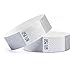 linie zwo®, Lot de 100 Bracelets d'identification Tyvek® 19 mm, Argenté