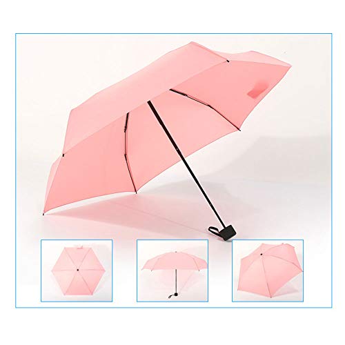 TZX Parapluie de Poche Compact et léger, Mini Parapluie avec Protection Contre Le Rose Cinq Fois Cover