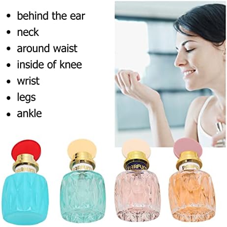 4pcs Women's Perfume Fragrance Set, Eau de Toilette Spray for Women, Long Lasting Floral Fruity Light Fragrance Set with Delicate Package, Valentine Day Perfume Gift for Her
