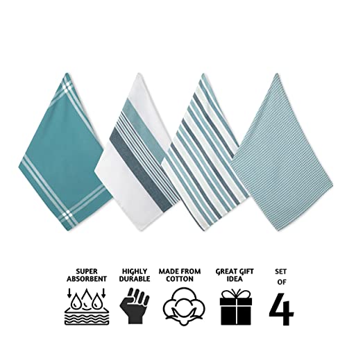 Folkulture 100% Cotton Houndstooth Kitchen Towel Set #TOP25