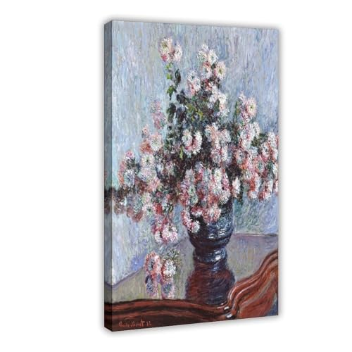 Toile Chrysanthemums Monet cadre suspendre décoration murale 50x76