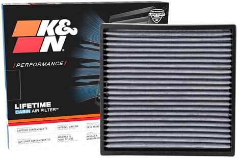 K&N LIFETIME Cabin Air Filter: Premium, Washable, Clean Air for your Cabin