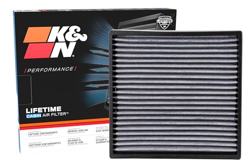 K&N Filtro de aire de cabina premium: alto rendimiento, lavable, flujo de aire...