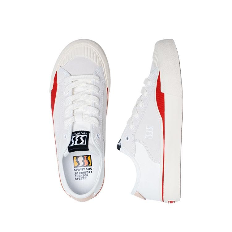 Image of Skateboard Shoes for Men Leather Low Top Pro Skateboarding Training Casual Sneakers