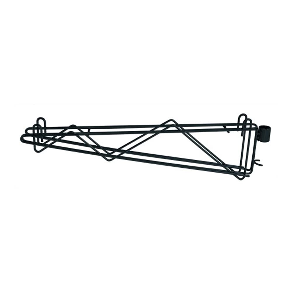 Quantum Storage Systems DCB24BK Cantilever Multiple Shelf Post Wall Mount, Carbon Steel, Epoxy Coated, Black, NSF