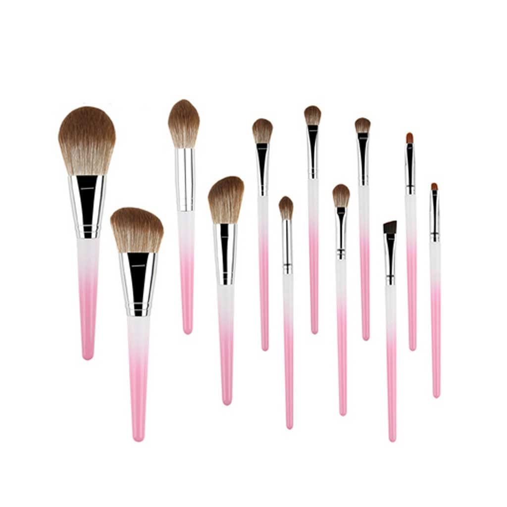 12 Pcs Makeup Brushes Set Cosmetic Eye Shadow Eyeliner Foundation Blush Blending Beauty Make Up Brush(D)