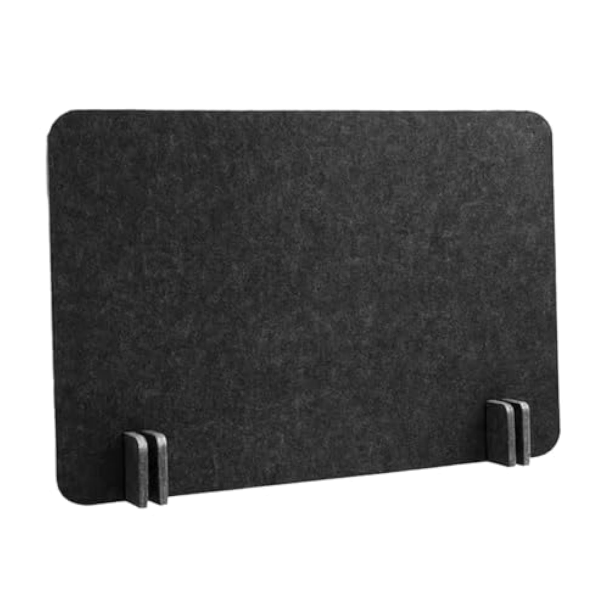 Felt Acoustic Desk Divider for Study & Reception Area, Black