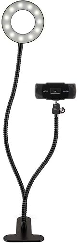 Cámara web Slide 720P HD, anillo de luz portátil con soporte  Kit de vlogging para TikTok, YouTube, Twitch, equipo de transmisión  Cámara grabadora