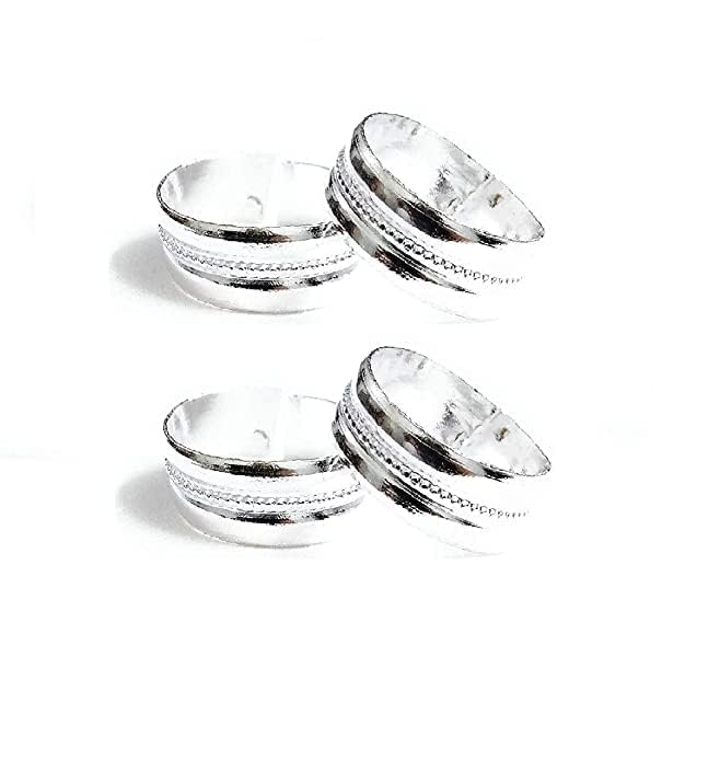 Toe Ring Abstract Pattern Design Toe Ring Adjustable Jewelry for Women. Set of 3 Pairs Toerings. (017-2PAIRS)-image-28