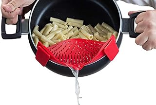 Clip-on Silicone Strainer, Colander & Drainer Compact & Flexible BPA Free universal Fits