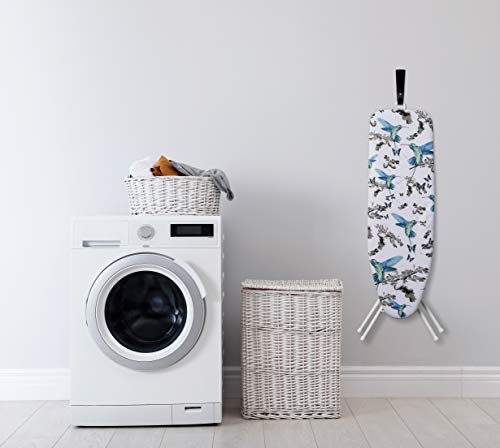 Bartnelli Rorets Ironing Board Made in Europe | Compact Space Saving Smart Hanger Iron Board for Easy Storage | Lightweight, 4 Layer Cover Pad, 4 Leg, for Dorm, Laundry Room, or Small Space(43x13-35) by Bartnelli - Image 4