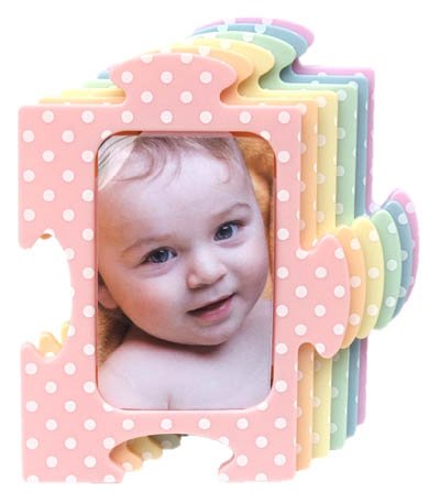 パズル フォトフレーム　パステル ドット 6069 ベビー 即日・翌日発送】