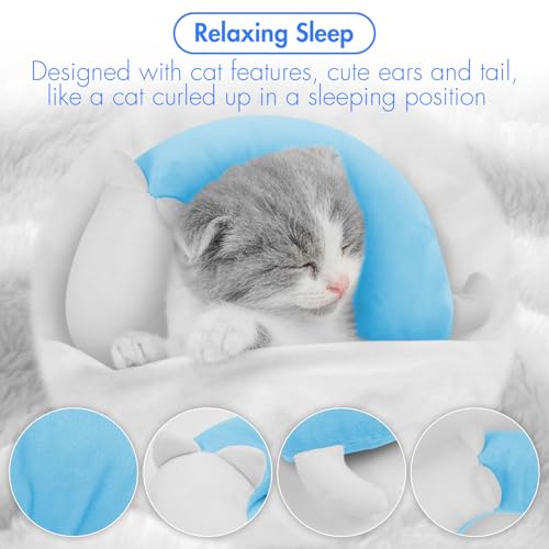 MORVIGIVE Travesseiro para animais de estimação, travesseiro de pescoço de cachorro, travesseiros pa