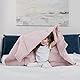 Dailydream Kinder Gewichtsdecke, 3,2Kg, 104x150cm, kuschelig rosa