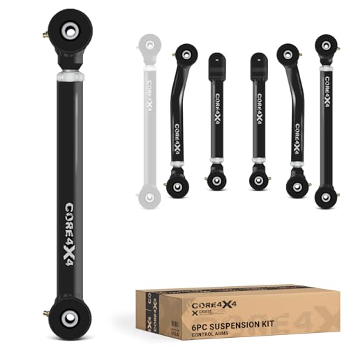 CORE 4X4-6pc Cruise Series Adjustable Control Arm Kit - Compatible with Jeep Grand Cherokee WJ 99-04