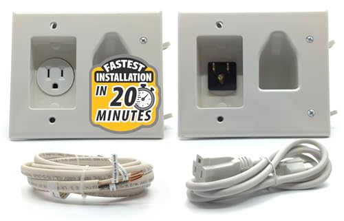 Data COMM Electronics in-Wall Cable Management Kit: Advanced TV Cable
