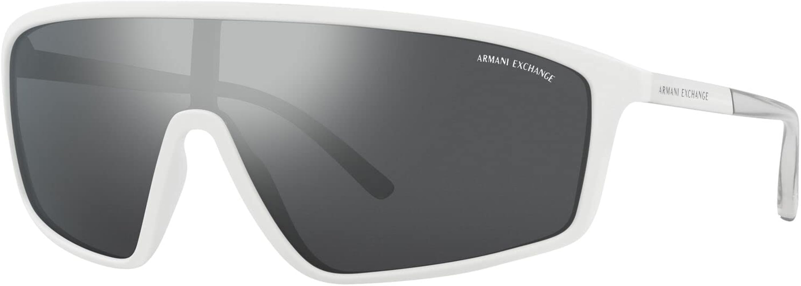 Amazon.com: Armani Exchange Man Sunglasses Matte White Frame, Grey