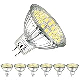 EACLL Bombillas LED GU5.3 6000K Blanco Frío Sin Parpadeo MR16 12V 5W 500 Lúmenes Equivalente 50W Halógena. 120 ° Luz Diurna Blanca Fría Lámpara Reflectoras Spotlight, Pack de 6