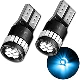 Fiknonk 2 PCS Car LED Width Lights, Super Bright T10 7020 SMD License Plate Bulb, 12V 3W Replacement, Universal for Cars Trucks SUVs (Blue)