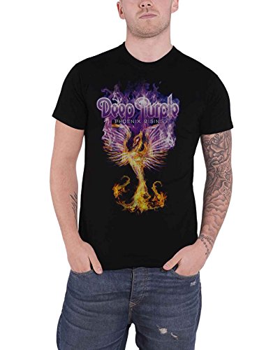 Deep Purple T Shirt Phoenix Rising Band Logo Nouveau Officiel Homme Size XL Cover