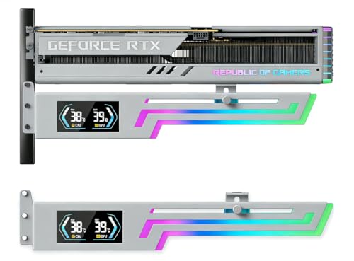 GSCOLER ARGB GPU Support Bracket with CPU & GPU Temp Display