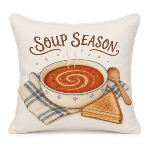 THDSE Winter Pillow Cover, Cozy Kitchen Dining Room Decor for Couch Chair