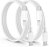 Cable USB C a USB C 60W [2 Unidades-2M+2M], PD 3.0 Cable USB C Carga RápidaTipo C para iPhone 17/16/15/Pro/Plus/Pro Max, para Samsung Galaxy S25 S24 S23 S22, para iPad Pro/Air/Mini
