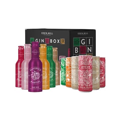 Eden Mill Gin Box Variety Pack (12 x 250ML cans) | Ready To Drink Gin Cocktails & Pre-mixed Gin Serves Cover