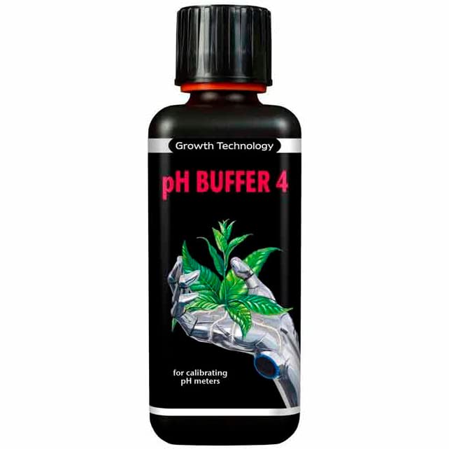 Growth Technology Buffer PH4 300ml. Líquido calibrador para medior de PH