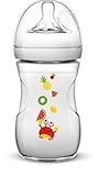  Philips AVENT SCF627/23 260ml Polipropileno (PP) Transparente, Color blanco - Biberón (Transparente, Color blanco)