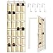 TVOOD 24 Large Pockets Over The Door Shoe Organizer, Hanging Shoe Storage Holder for Space Saving, Beige (62 x 21 inch)