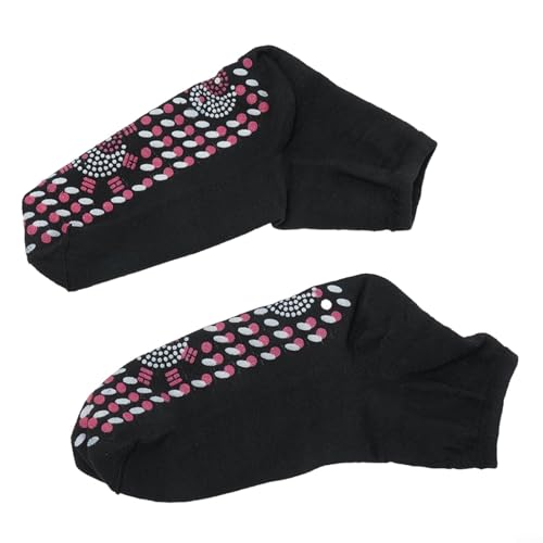 Chaussettes de massage auto-chauffantes pour homme et femme - Chauffe-pieds à ions négatifs à infrarouge lointain avec stimulation acupoint - Semelle antidérapante - Accessoires de sports d'hiver