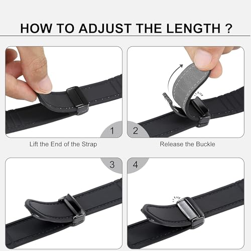 Image of ACM Watch Strap Leather Magnetic Silicone 22mm compatible with Oneplus Watch 2r Smartwatch Belt Luxury Band