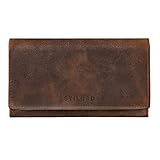 geldbeutel vintage Vintage Lederbörse in hochwertiger Präsentbox - ein ideales Geschenk für trendsichere Damen! I Echtes Naturprodukt mit Vintage-typischen Kratzern und Farbabweichungen I Querformat für extra viel Stauraum