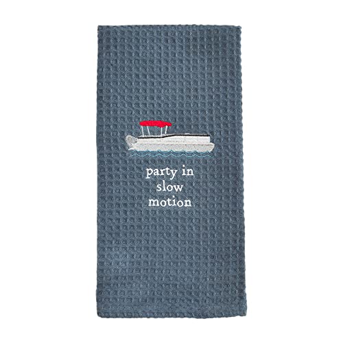 Serviette gaufrée Mud Pie anti-trace pour vaisselle et bar à thème