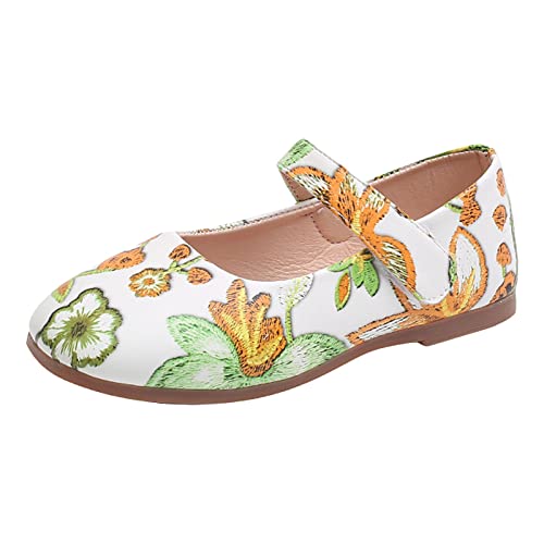 Fashion Summer Children Sandals Girls Casual Shoes Flat Bottom Lightweight Colorful Flower Pattern Slide Sandals