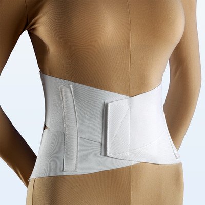 NYOrthoLumbar Waist Support Belt - Sacral Support Compression for Lower Back Pain, Breathable Material Soft Latex Free Elastic Construction Enfolds Body, Contours Comfortable - for Men and Women