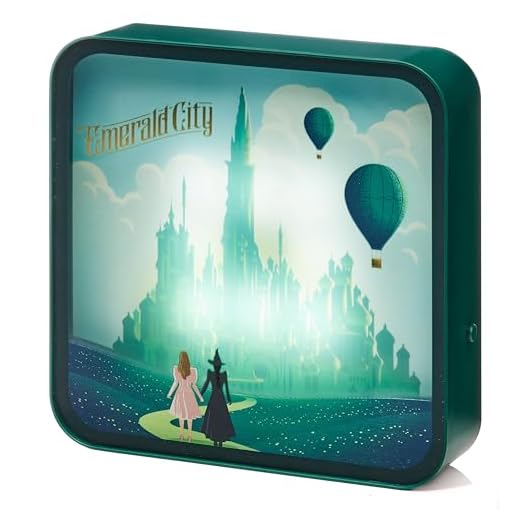 Numskull Lámpara acrílica oficial Wicked con caja de luz LED, diseño Elphaba y Glinda, alimentado por USB o funciona con pilas, montaje en escritorio, estante o pared