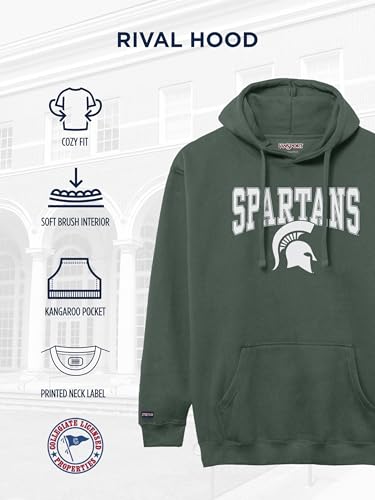 Image of JanSport NCAA Officially Licensed Rival Hoodie, Long Sleeve Unisex Sweatshirt, Cotton-Polyester Blend, Double-Layered Hood