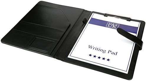 H&S A4 Clipboard Folder Conference Folder Padfolio Legal Writing Pad Document Folio Case Business Faux Leather Bag Portfolio Foldover Clipboard